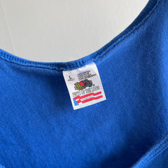 1980s Dodger Blue Cotton Tank Top by FOTL