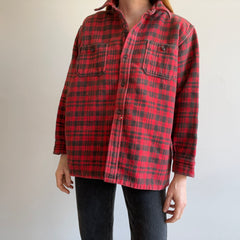 1970s Super Rad Heavy Knit Cotton Flannel/Jacket