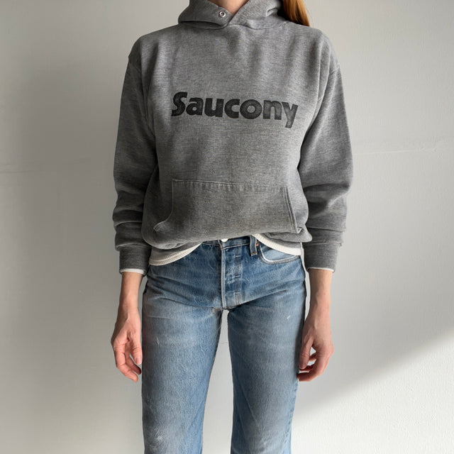 1980s Russell Brand Saucony Pull Over Hoodie - WOWOWOWOW