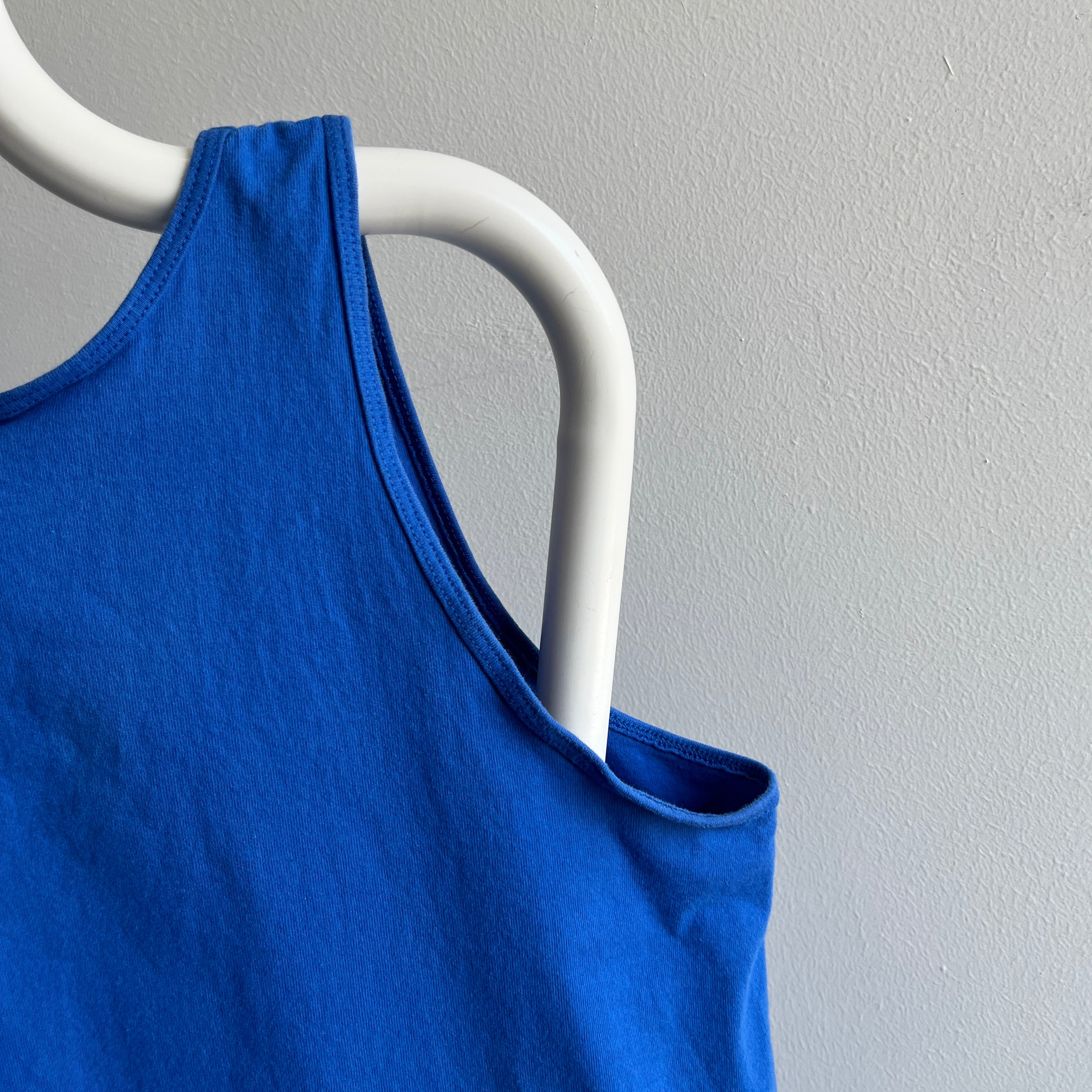 1980s Dodger Blue Cotton Tank Top by FOTL