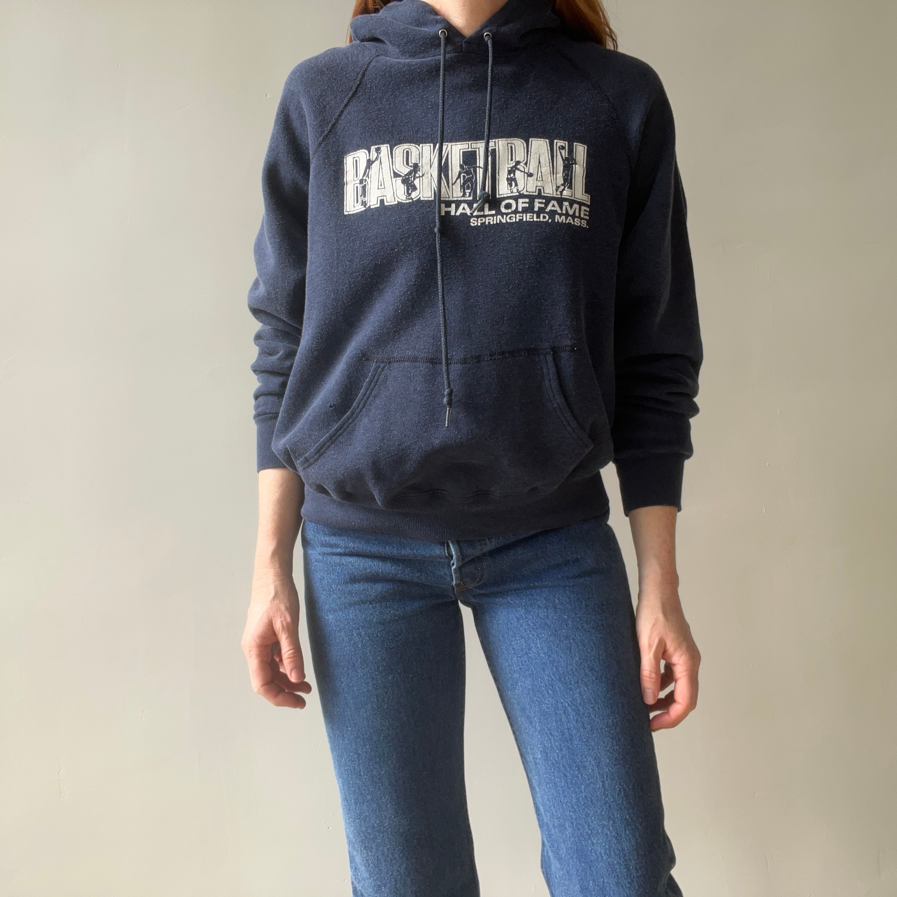 1970/80s Basketball Hall of Fame - Springfield, Mass Pullover Hoodie by Velva Sheen!