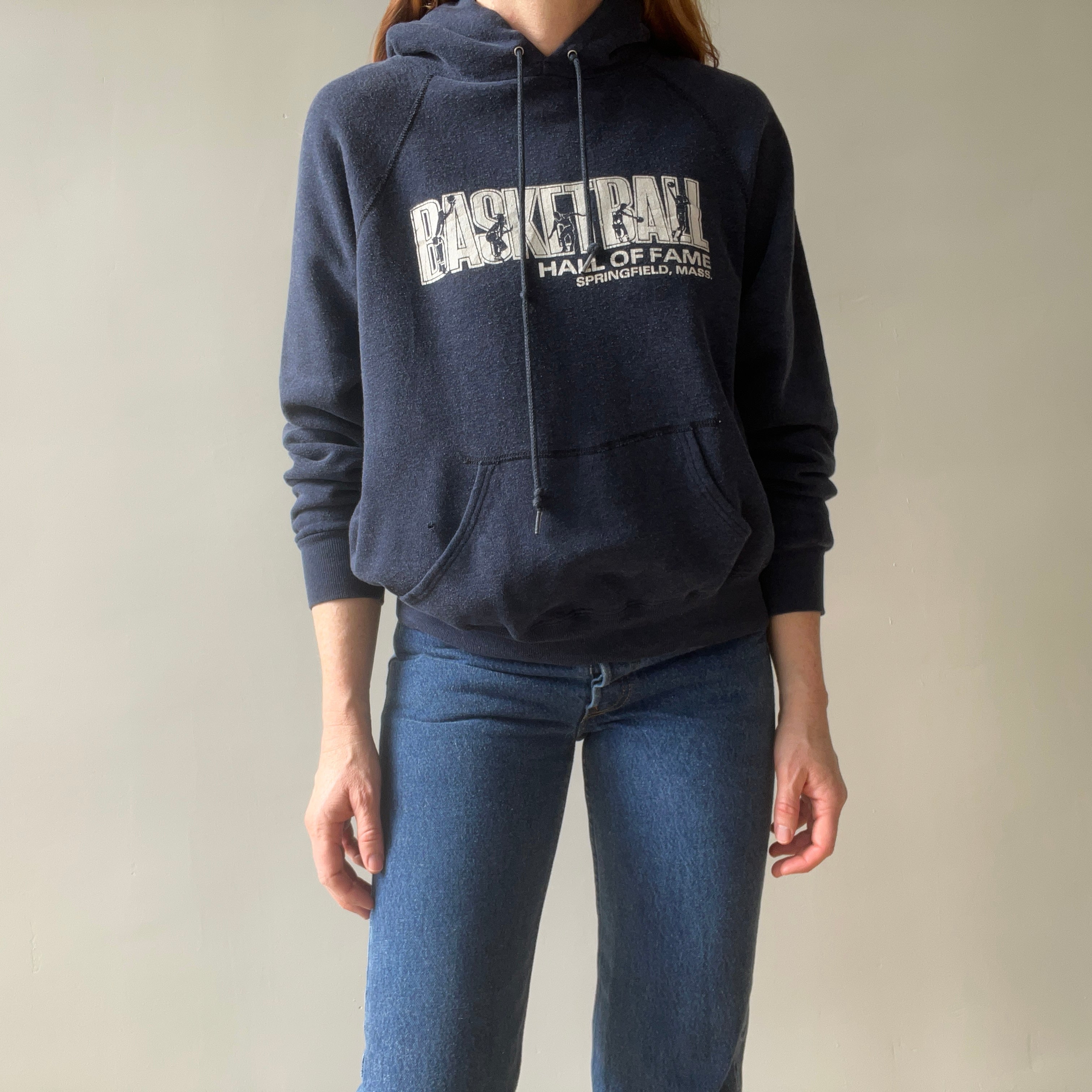 1970/80s Basketball Hall of Fame - Springfield, Mass Pullover Hoodie by Velva Sheen!