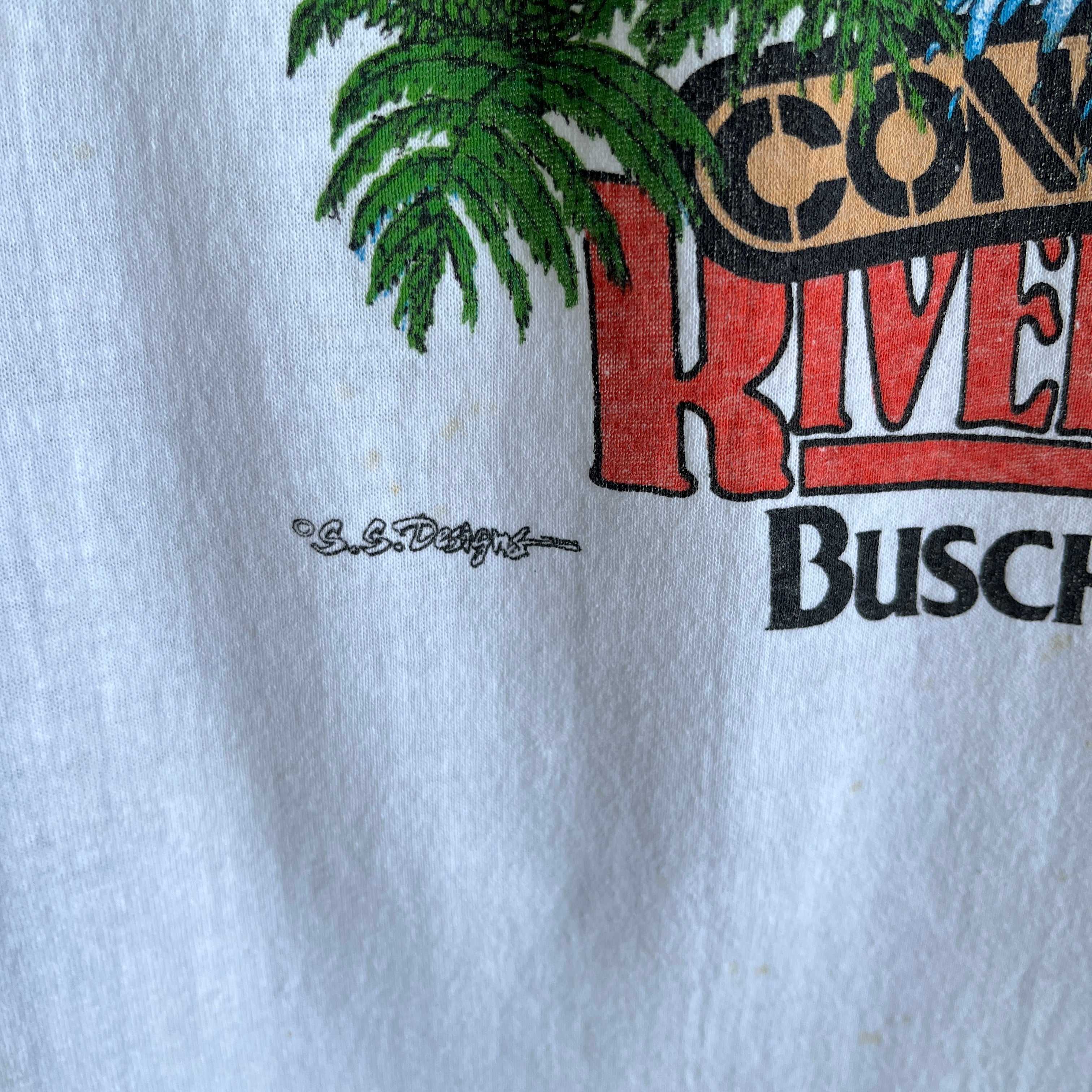 1980s I Survived Busch Gardens Congo Rover Rapids Muscle Tank