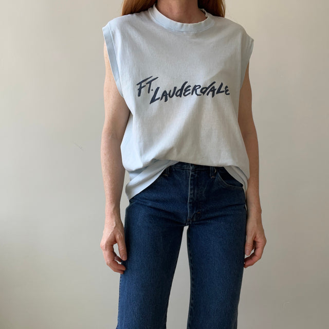 1990s Ft. Lauderdale Muscle T-Shirt - !!!!! So  Soft, Rad Cut