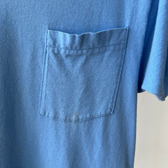 1980s FOTL Sky Blue Pocket T-Shirt