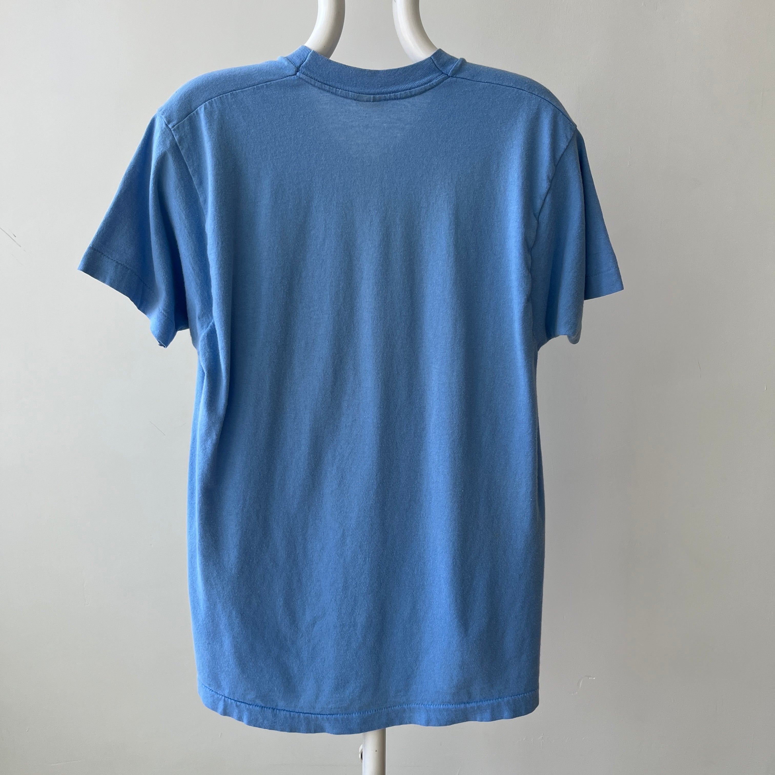 1980s FOTL Sky Blue Pocket T-Shirt