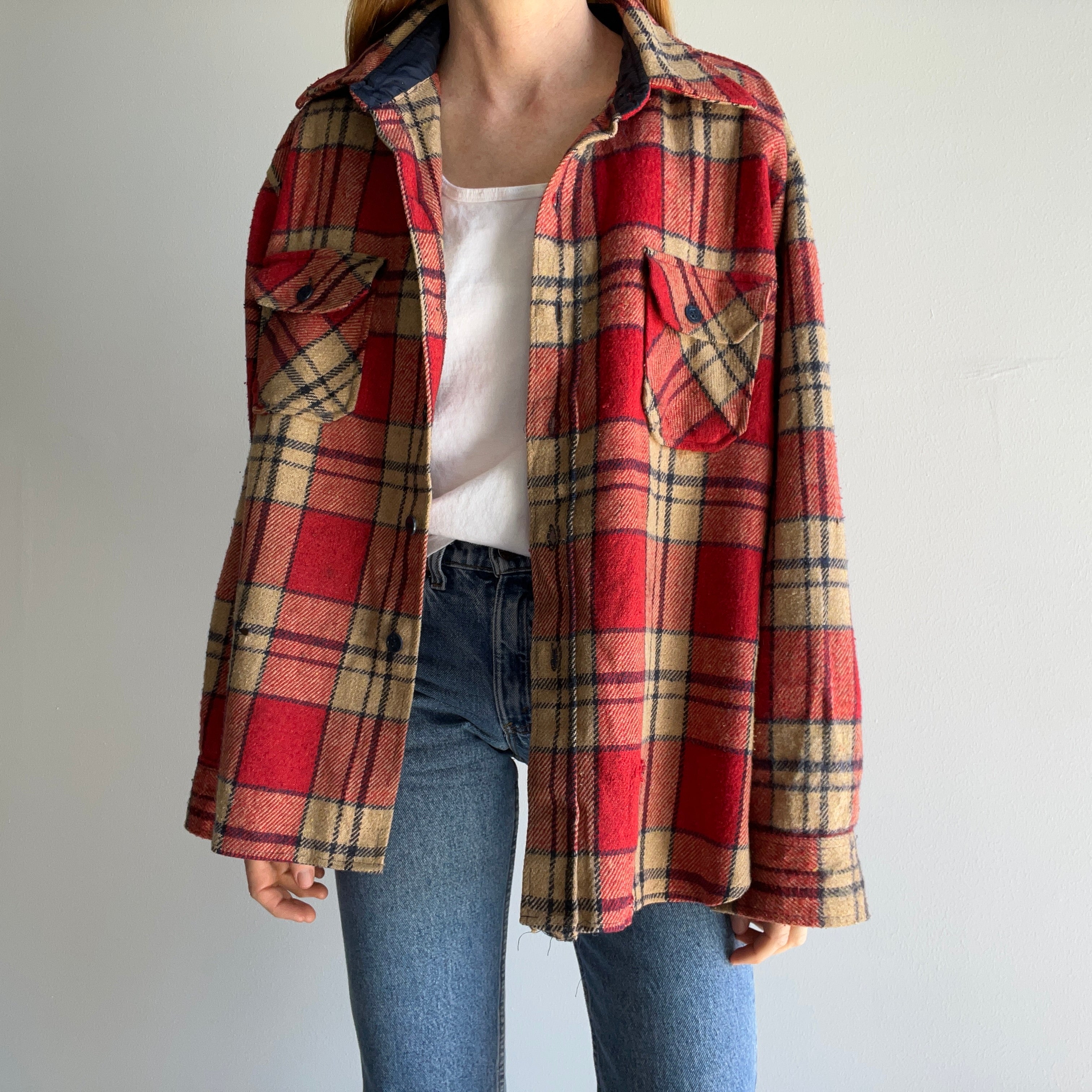 1970s Van Cort Dilapidated Flannel - Dumpster Chic