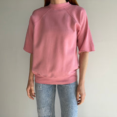 1980s Super Soft and Fleecy Bridesmaids Pink DIY Warm Up Sweatshirt