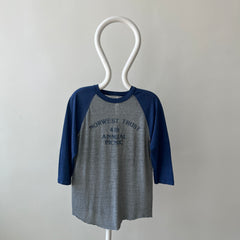1984 Soft and Silky Paper Thin Norwest Trust Annual Picnic Baseball T-Shirt