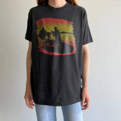 1980s Fishing on the Lake T-Shirt by Screen Stars