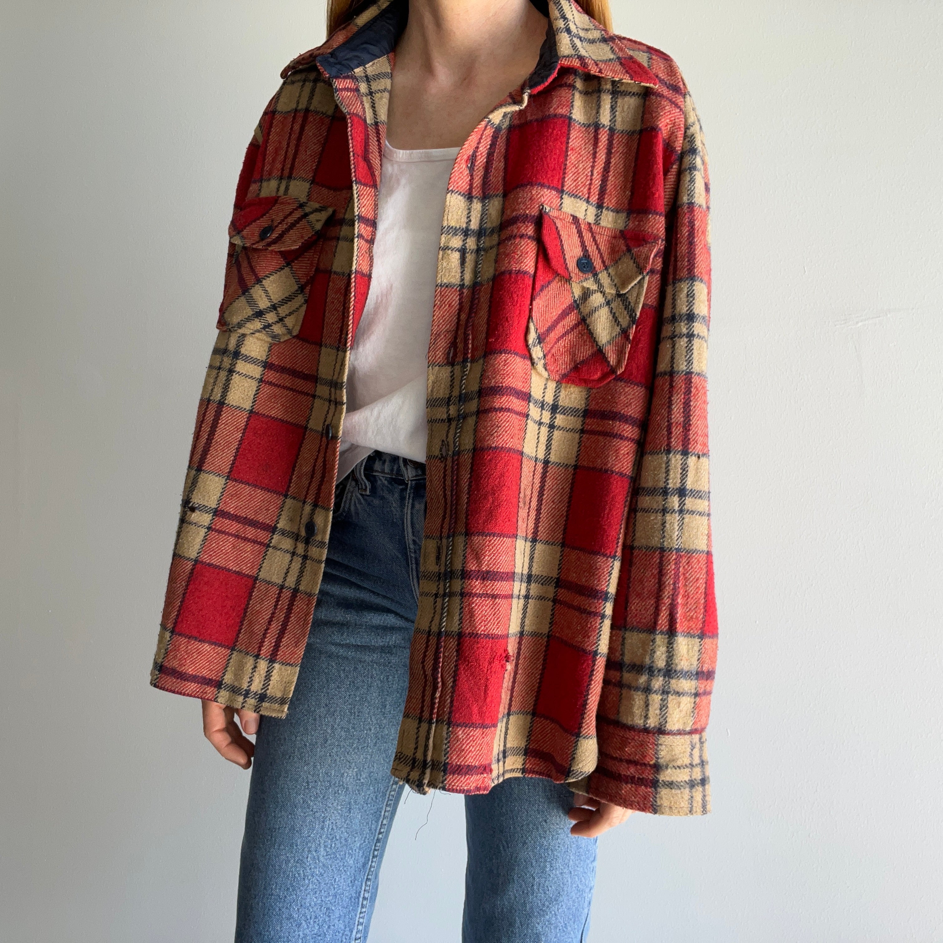 1970s Van Cort Dilapidated Flannel - Dumpster Chic