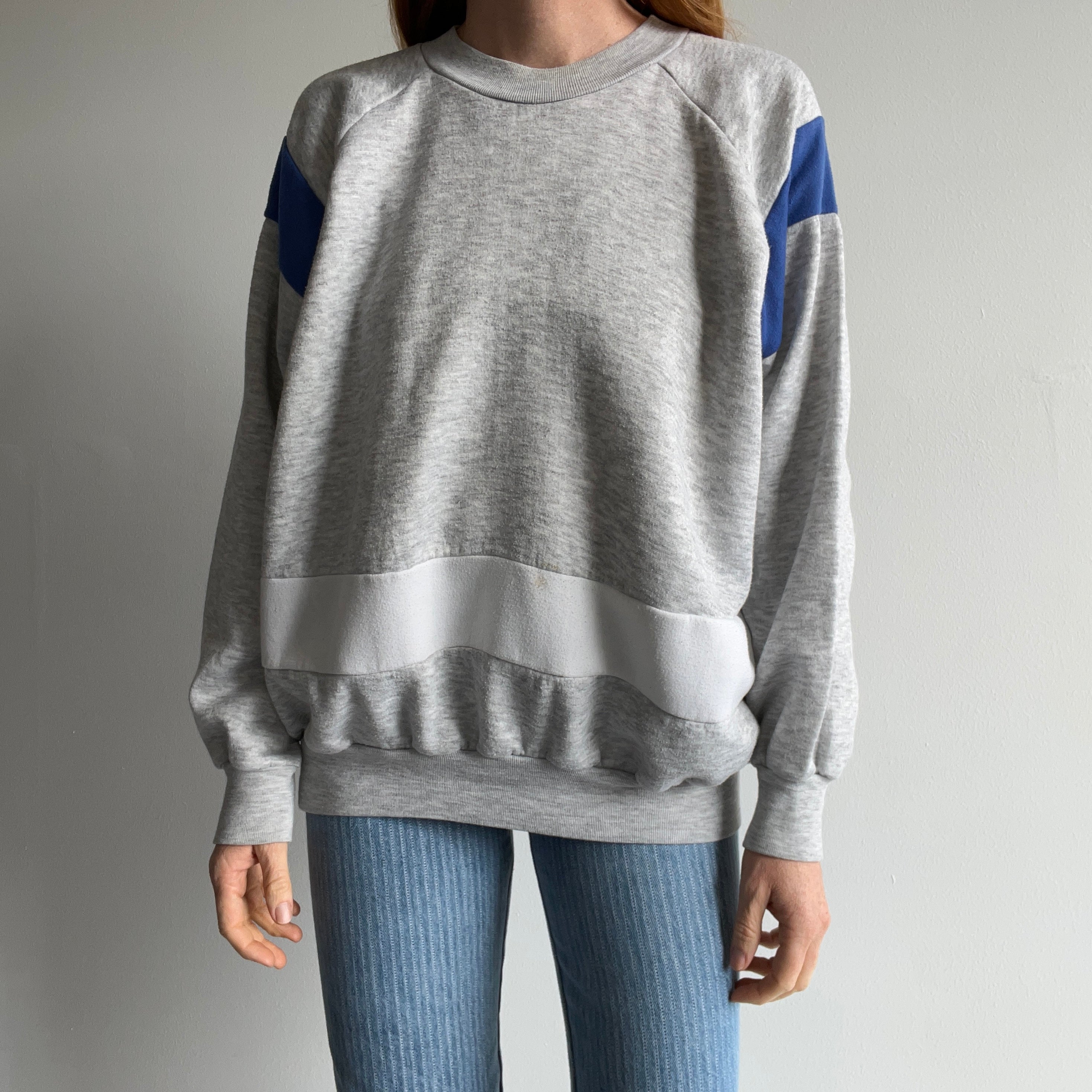 1980s Color Block Sweatshirt by Hugo V