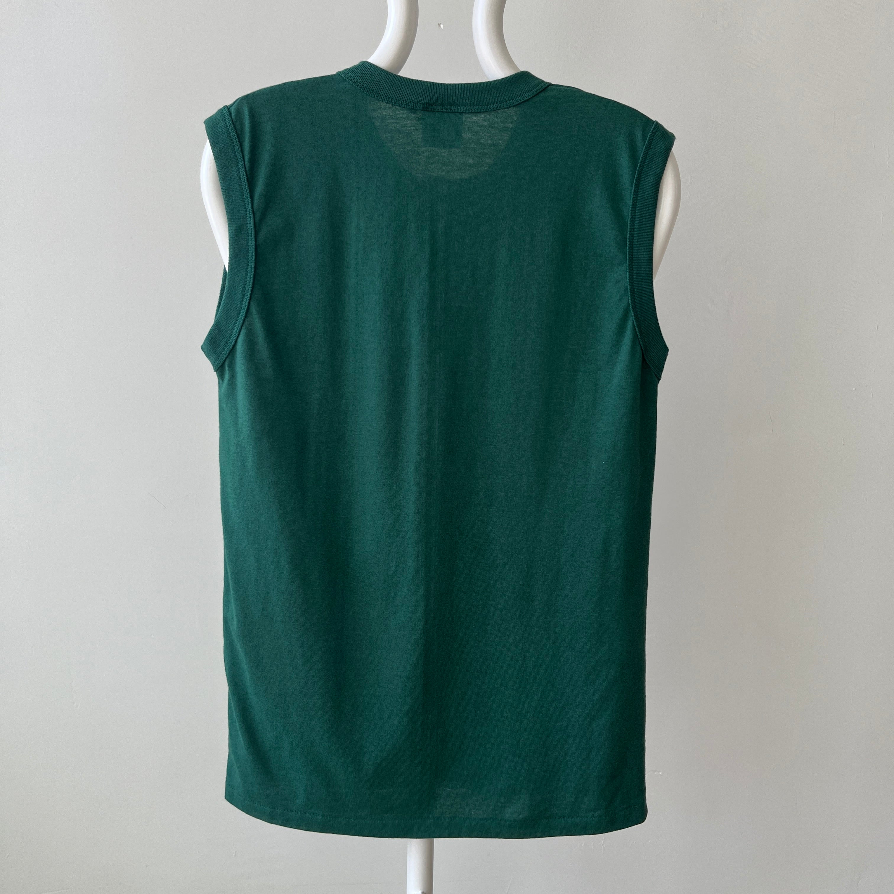 T-shirt teinté de peinture noire vierge des années 00