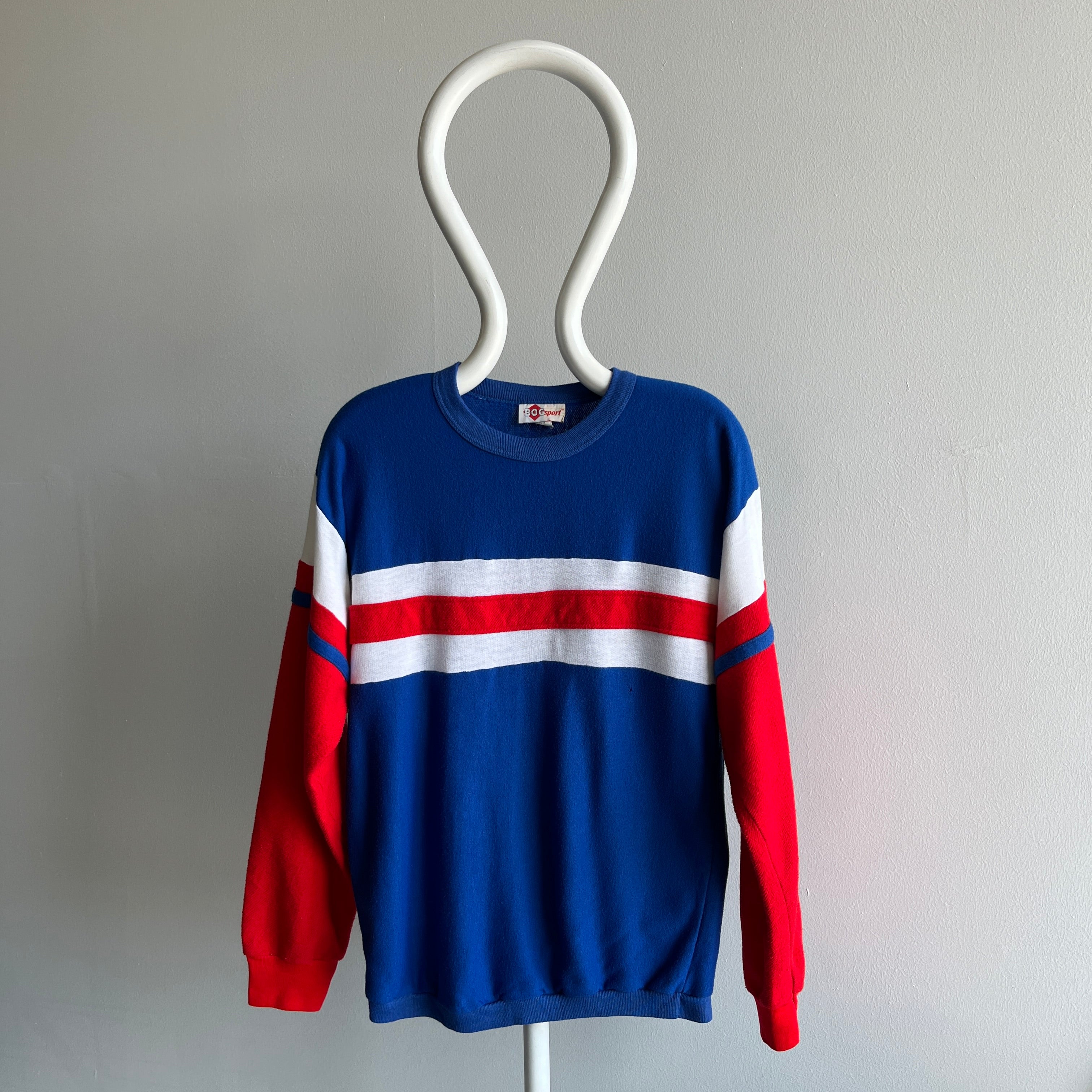 1980s Red, White and Blue Sweatshirt