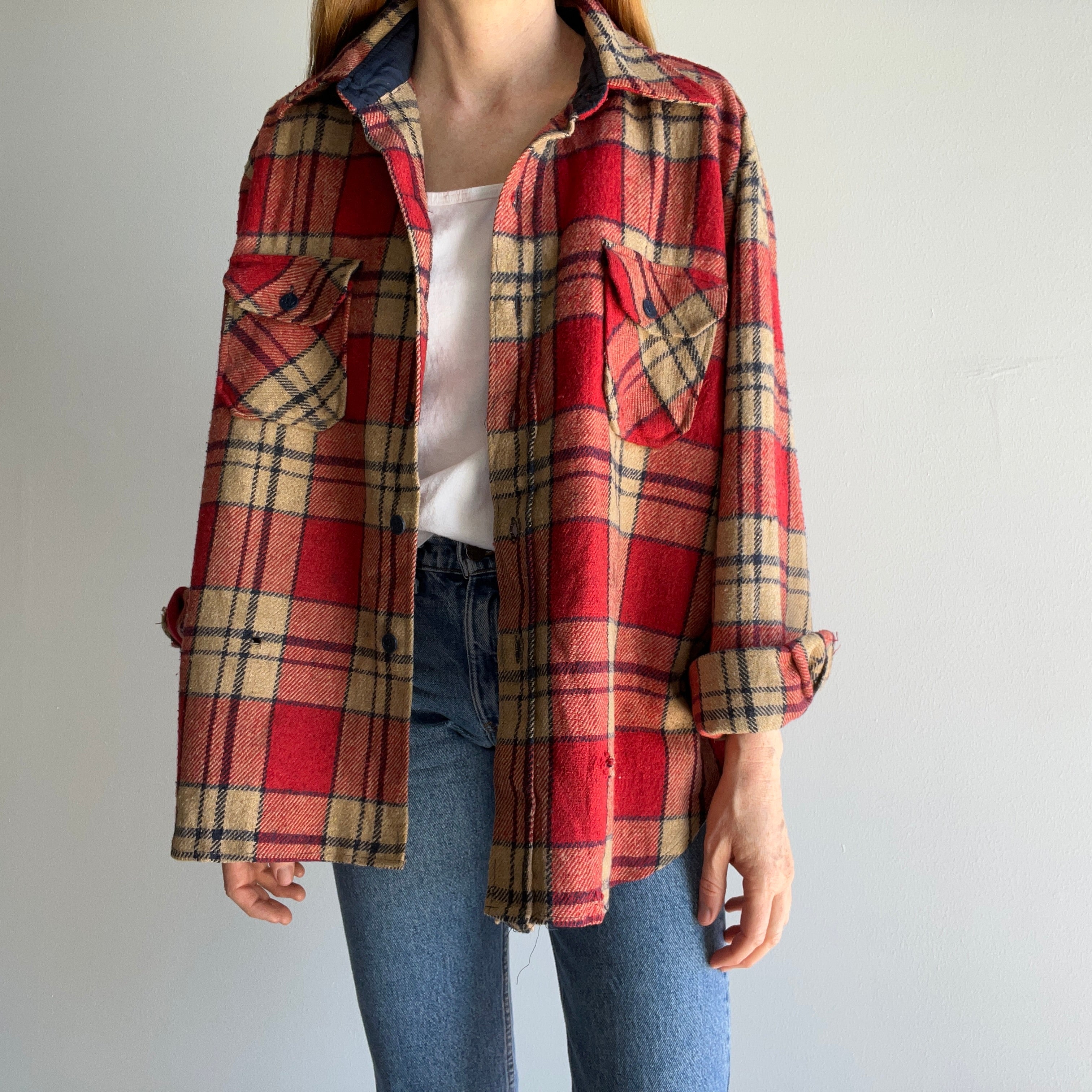 1970s Van Cort Dilapidated Flannel - Dumpster Chic