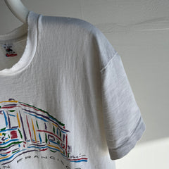 1980s Perfectly Tattered San Francisco Cotton T-Shirt