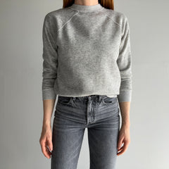 1980s Perfectly Generic and Awesome Blank Gray Sweatshirt - RARE!