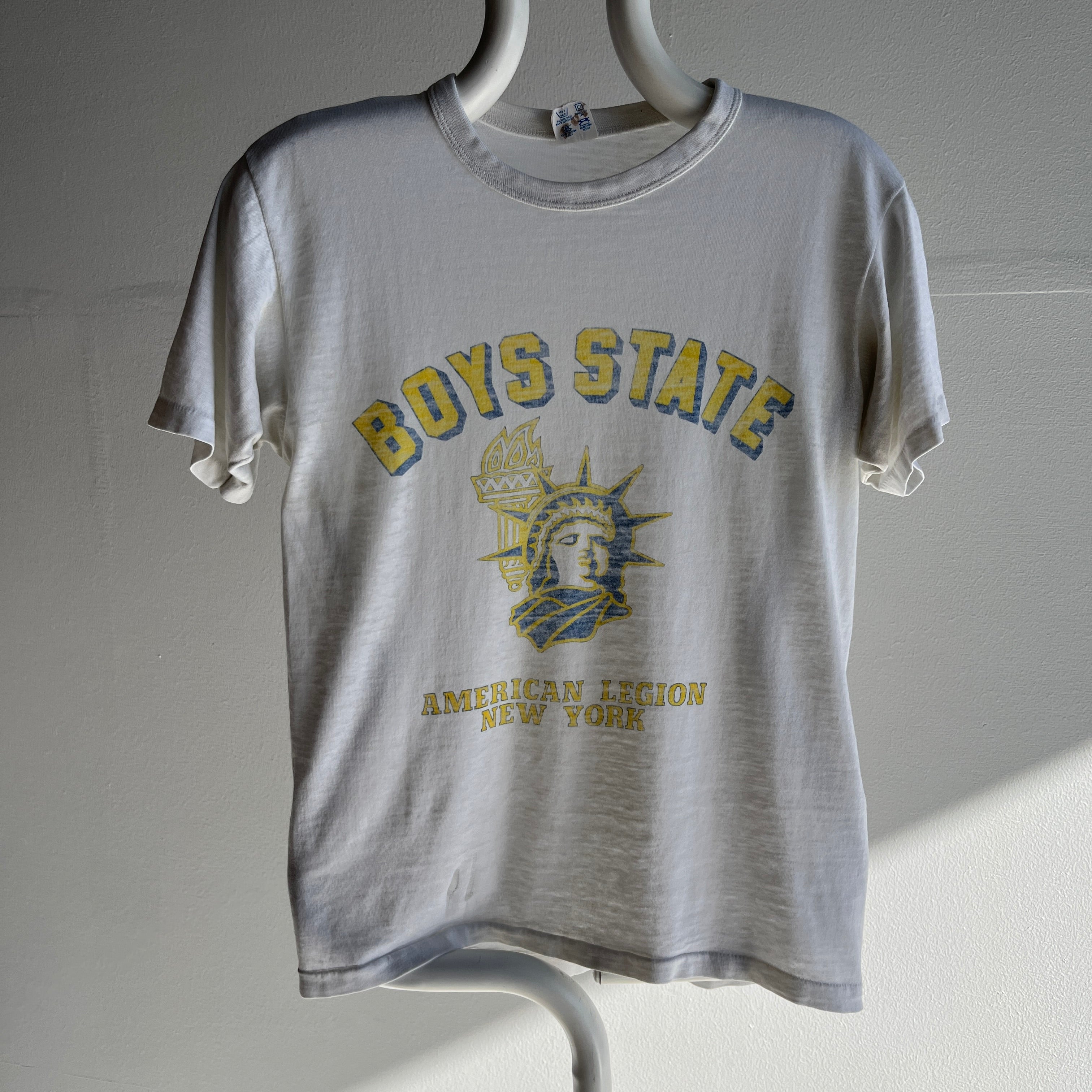 1970/80s New York Boys State Tissue Paper Thin T-Shirt by Champion - Oh My