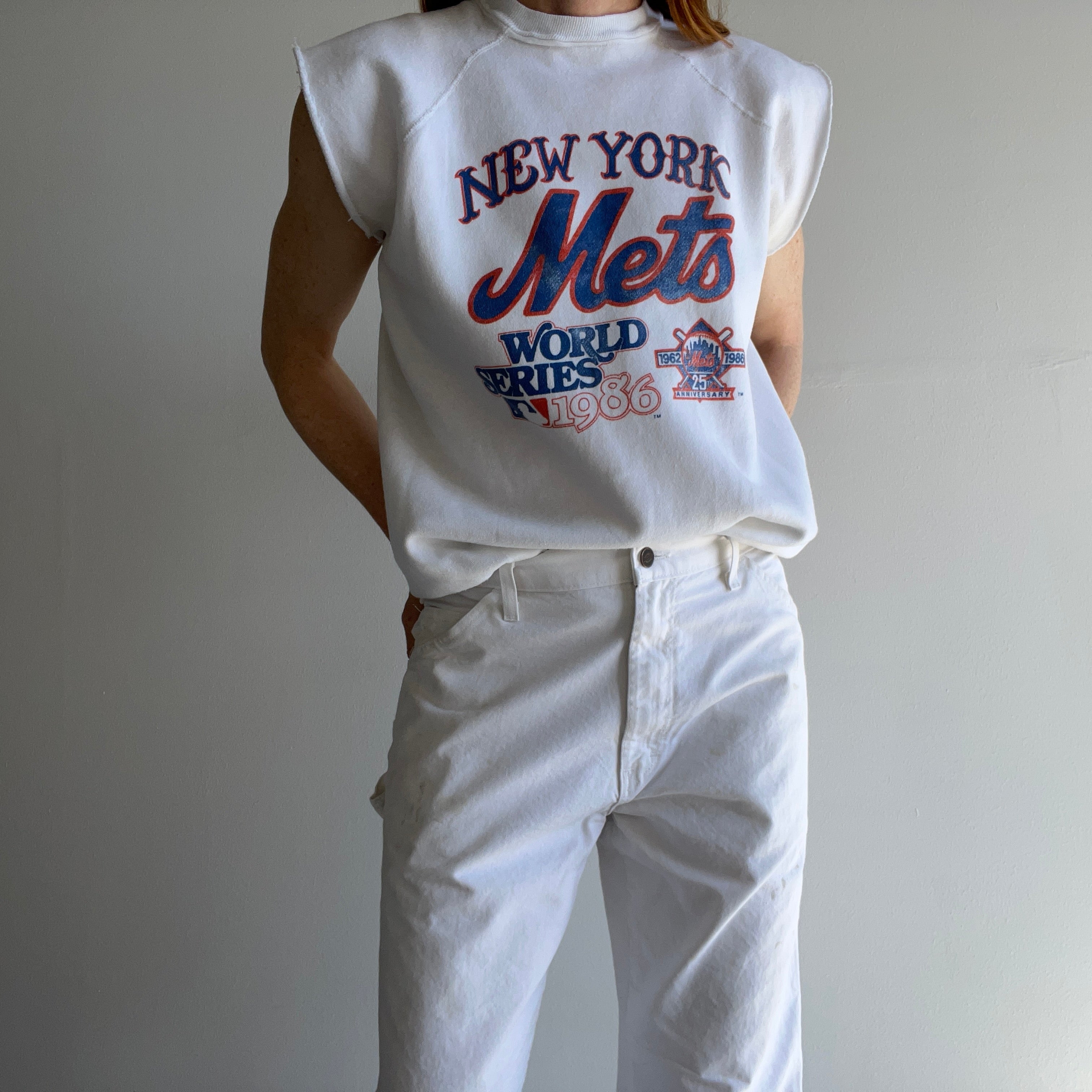 1986 New York Mets World Series DIY Warm Up Sweatshirt