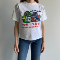 1980/90s I Climbed The Great Wall of China Cotton Tourist T-Shirt