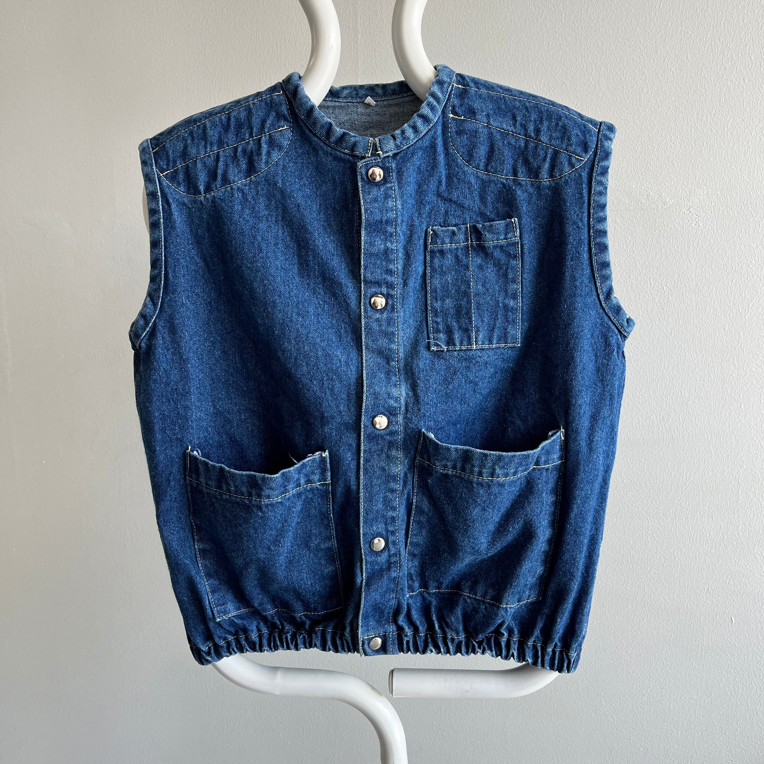 1980s Exceptional Denim Vest