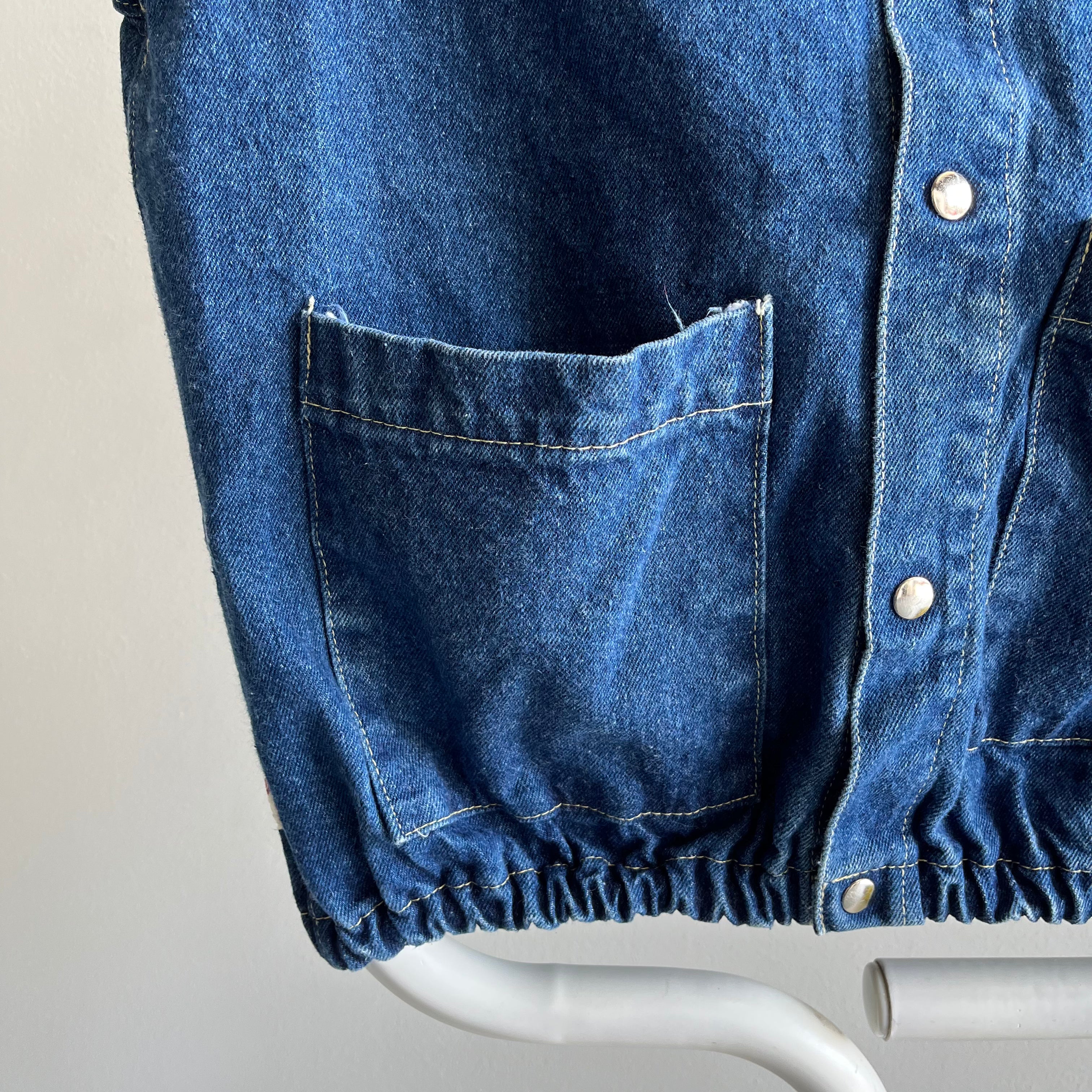 1980s Exceptional Denim Vest