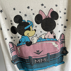 1980s Paper Thin Mini and Mickey Epically Stained T-Shirt - Front and Back