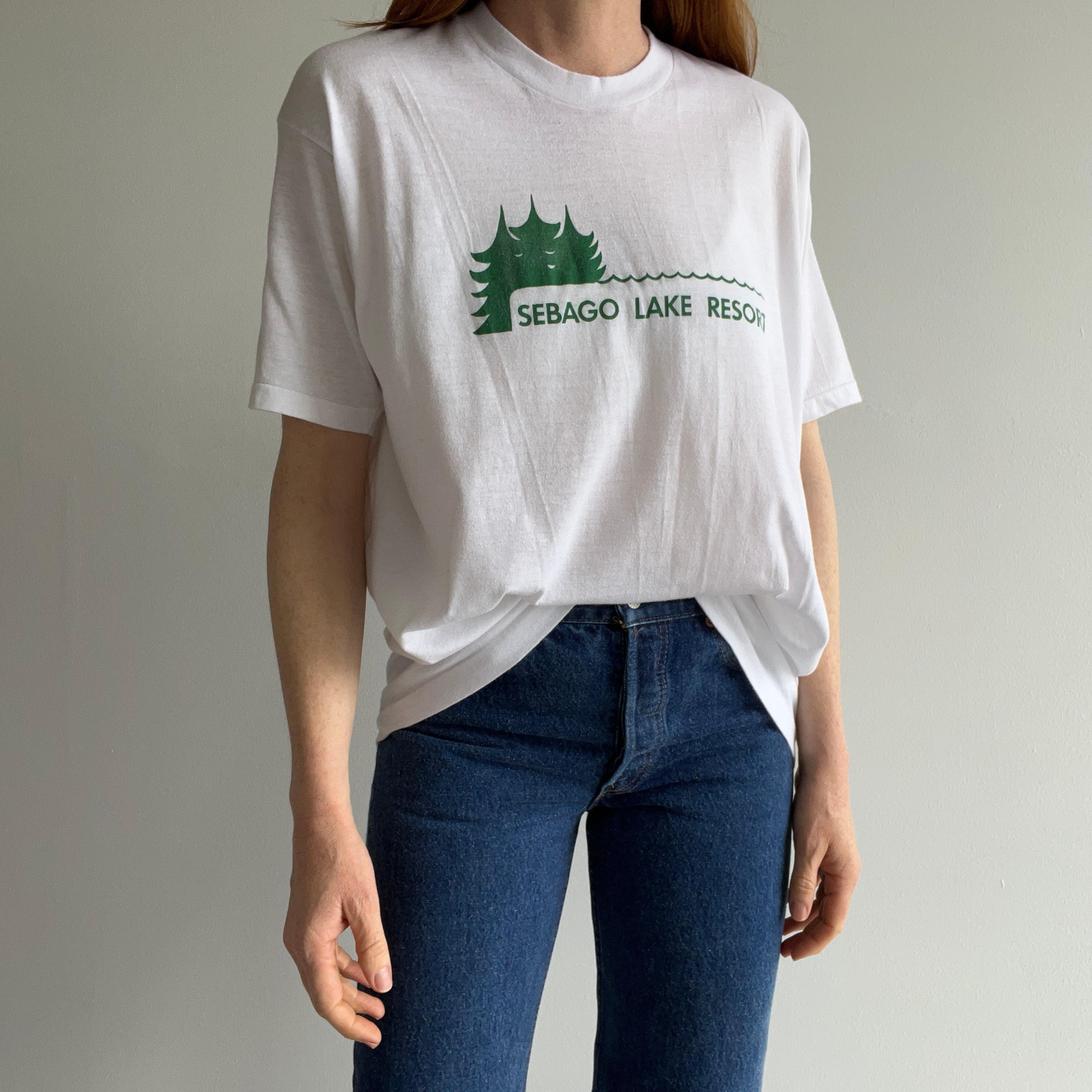 1980s Sebago Lake Resort T-Shirt