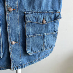 1980s Jordache Pockets on Pockets Denim Vest