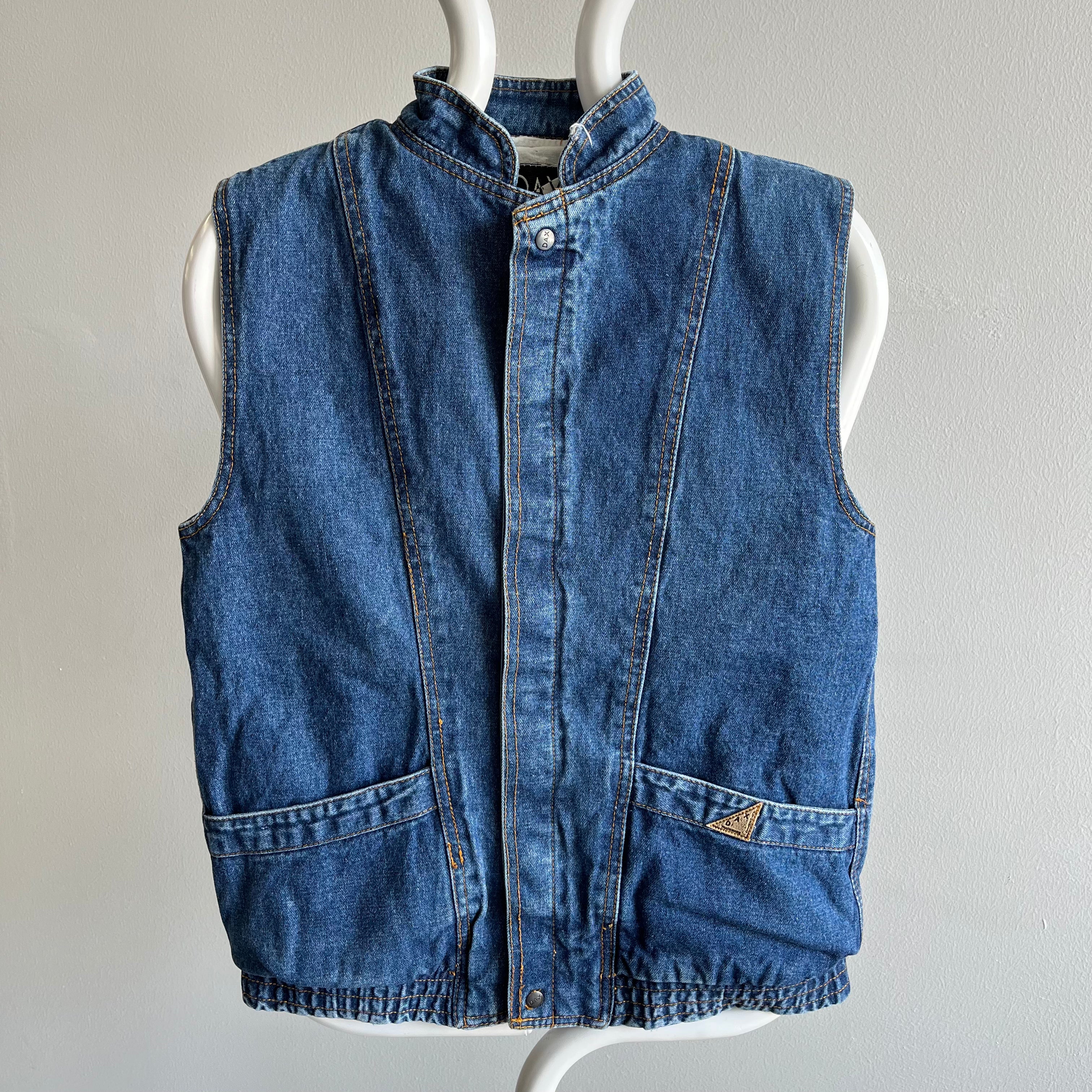 1980s Denim Vest by Dax - Super Cool