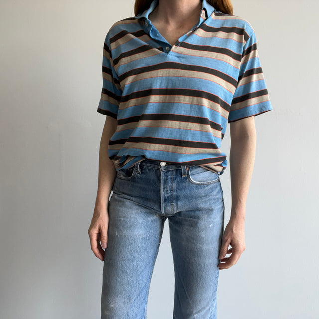 1970/80s Striped Polo Shirt