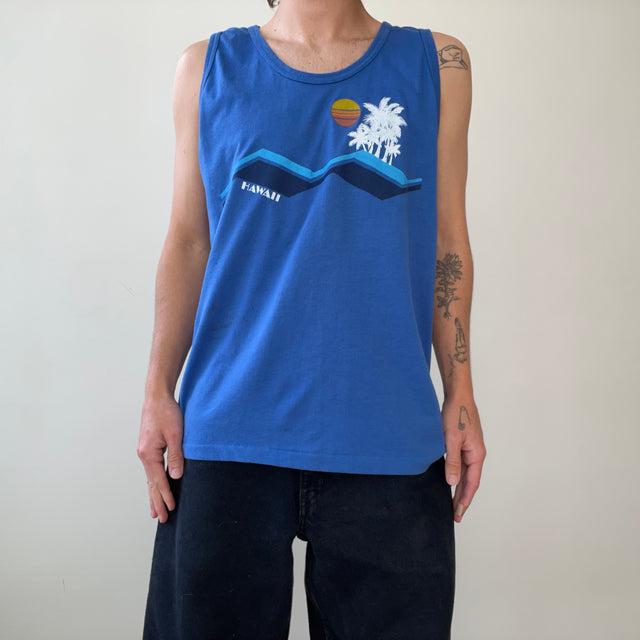 1980s Blue Hawaii Tank Top - THIS!!!