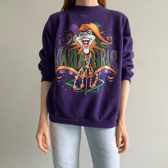 1990s Mardi Gras Graphic Sweatshirt by Tultex