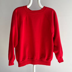 1980s Lipstick Red Raglan by Pannill - Swoooooon