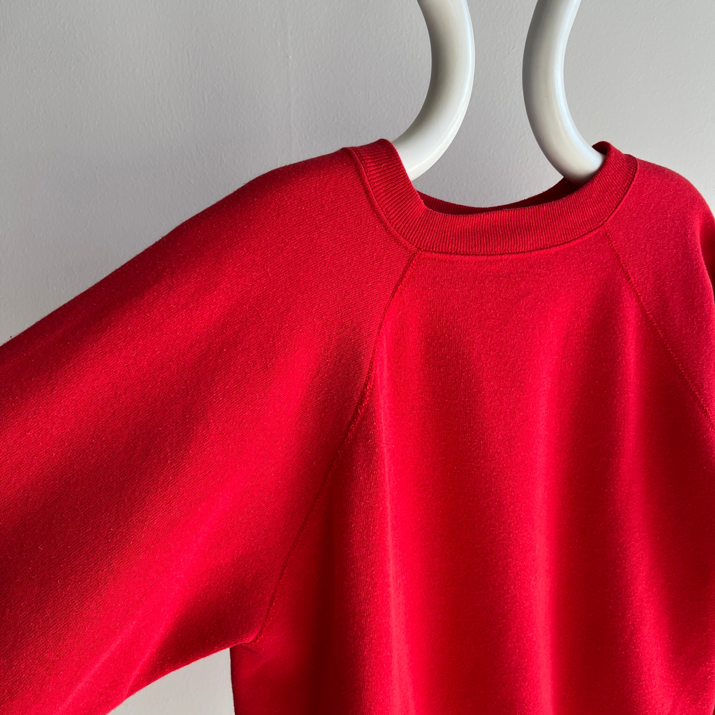 1980s Lipstick Red Raglan by Pannill - Swoooooon