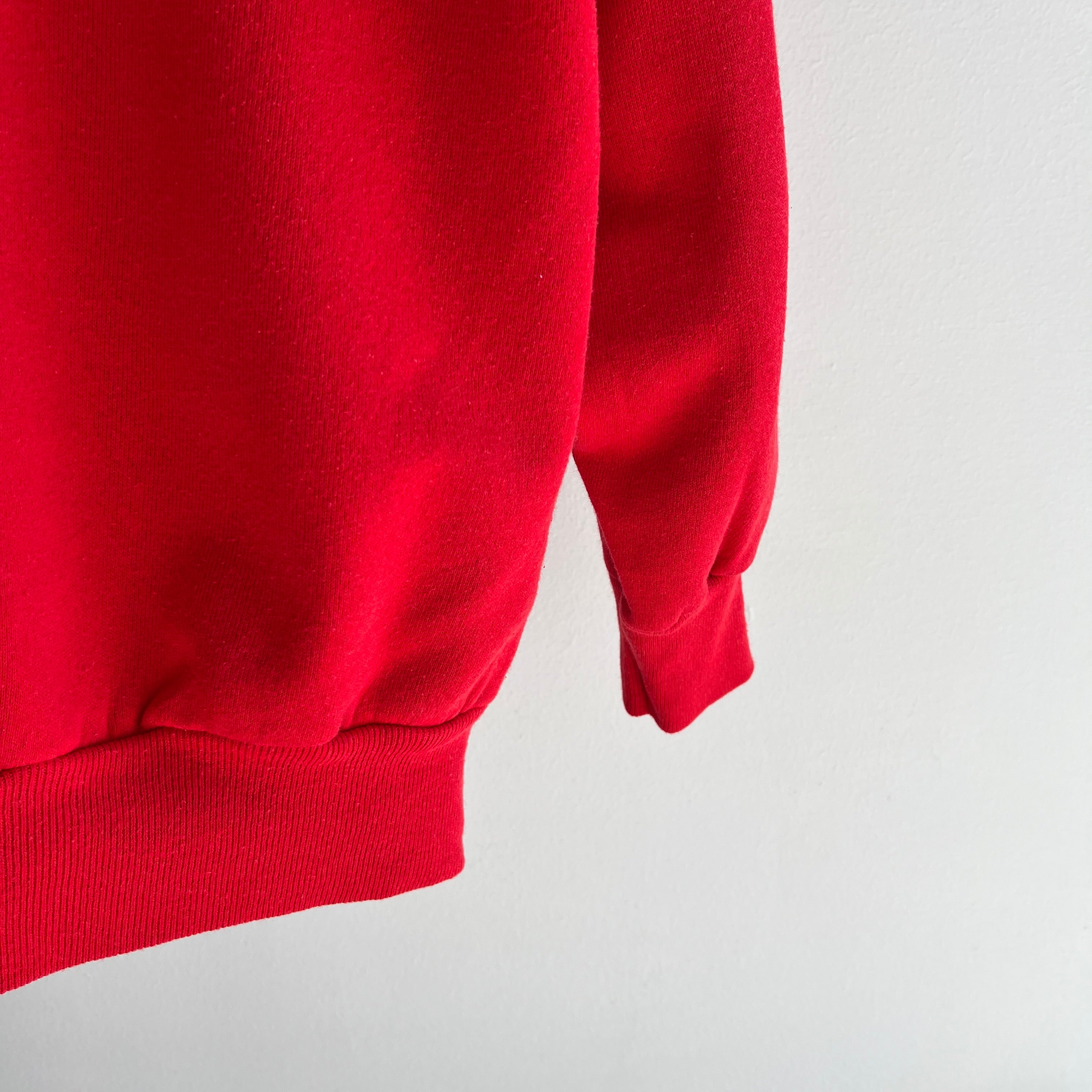 1980s Lipstick Red Raglan by Pannill - Swoooooon