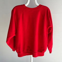 1980s Lipstick Red Raglan by Pannill - Swoooooon