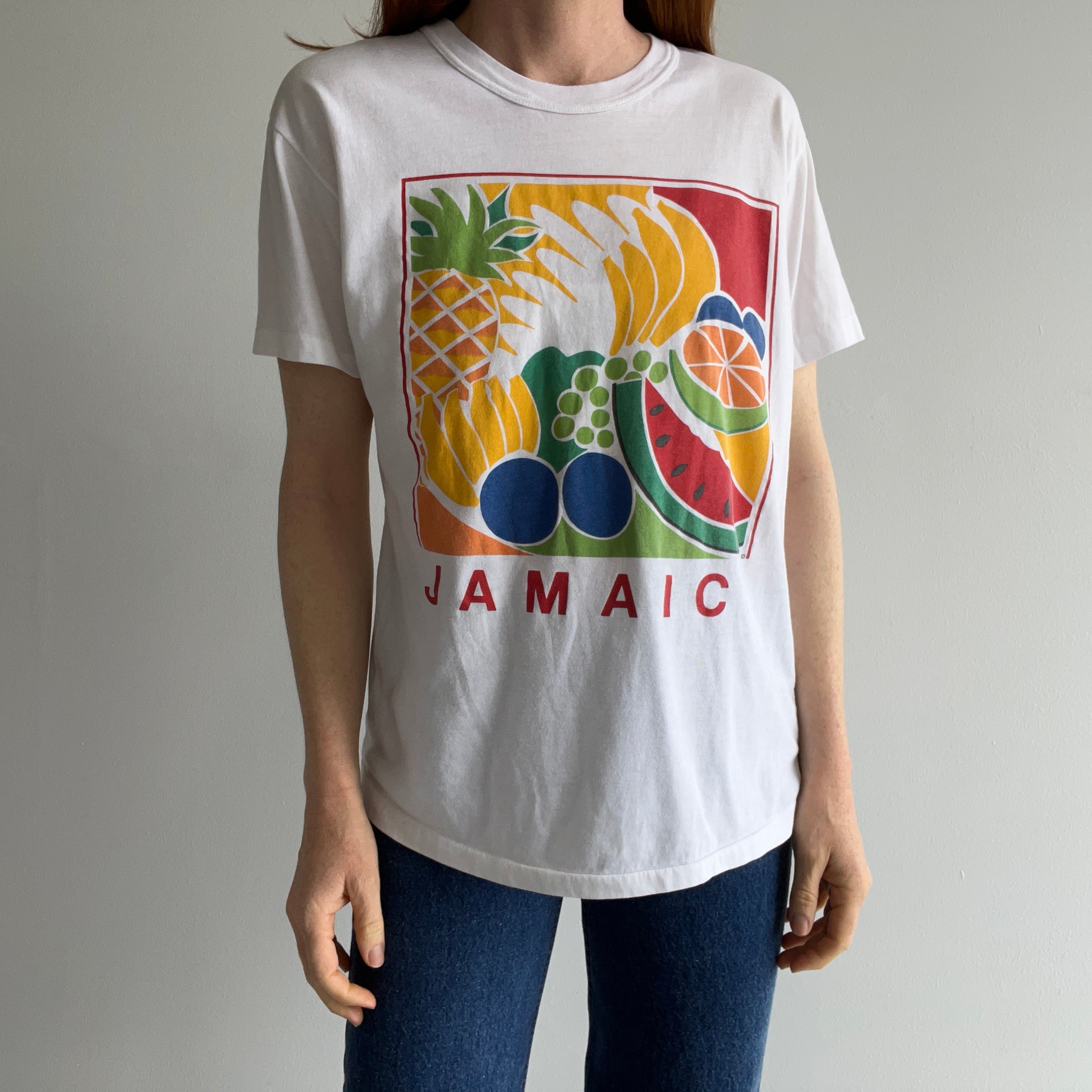 1980s Made in Jamaica, Jamaica Tourist T-Shirt - Side Seam