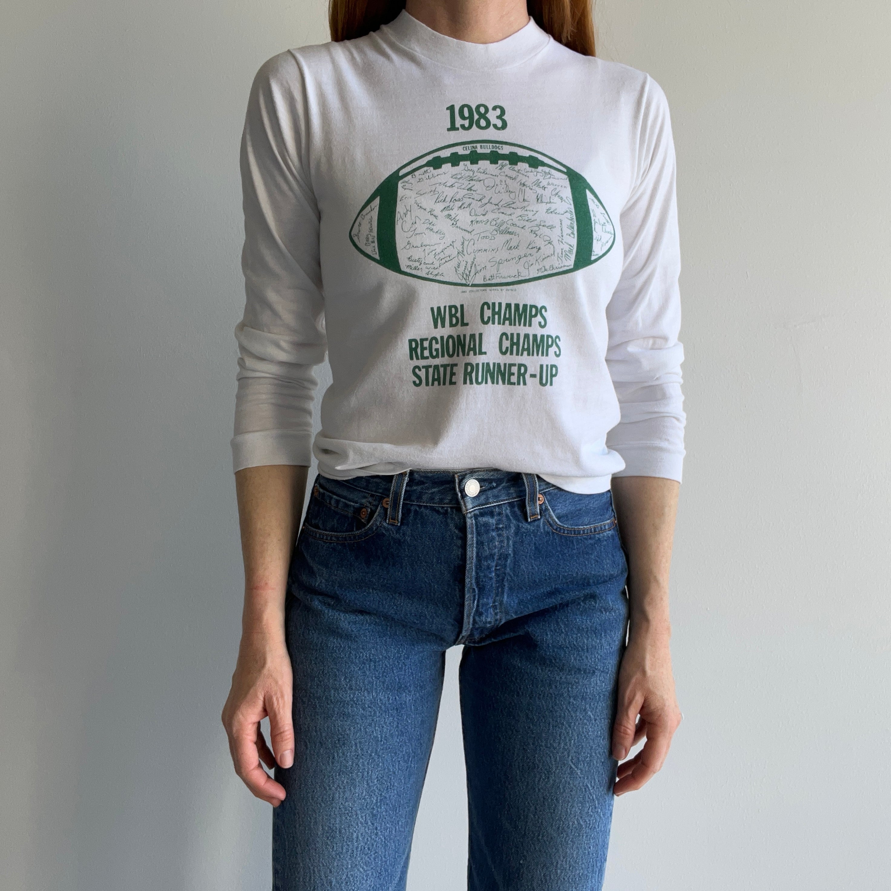 1983 Celina Bulldogs WBL Championships Long Sleeve T-Shirt - THE BACKSIDE!!!!