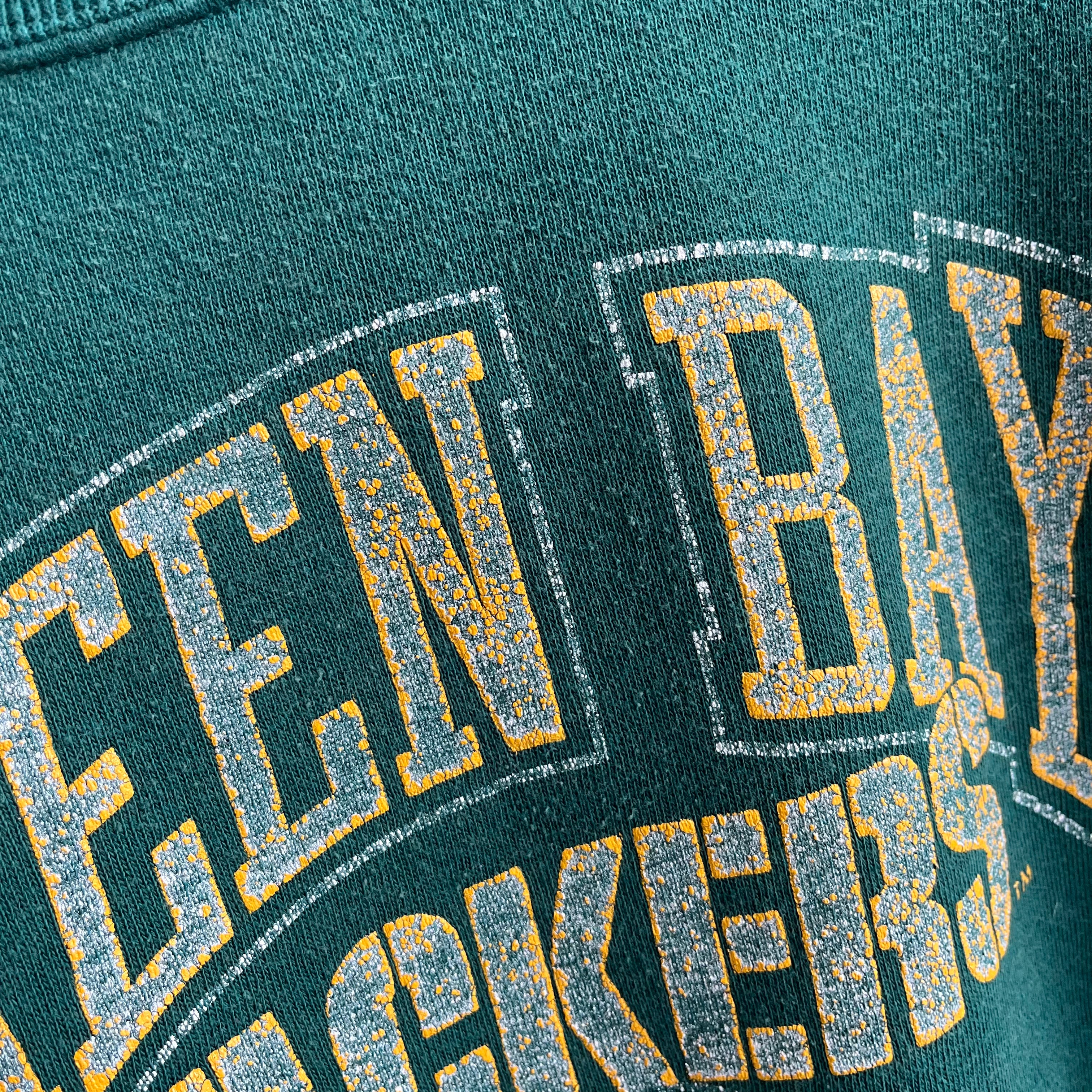 1970/80s Champion Blue Bar Green Bay Packers Sweatshirt