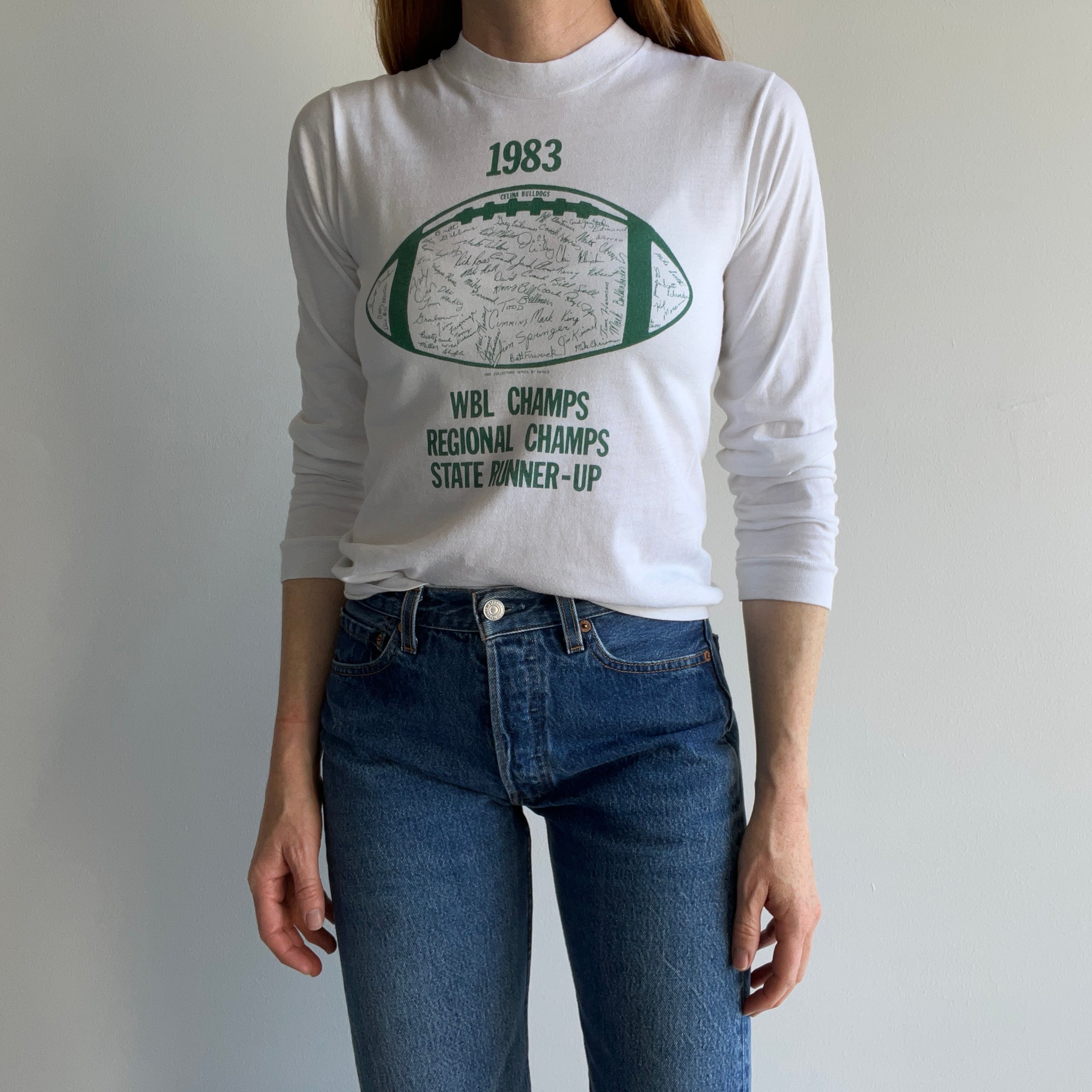 1983 Celina Bulldogs WBL Championships Long Sleeve T-Shirt - THE BACKSIDE!!!!