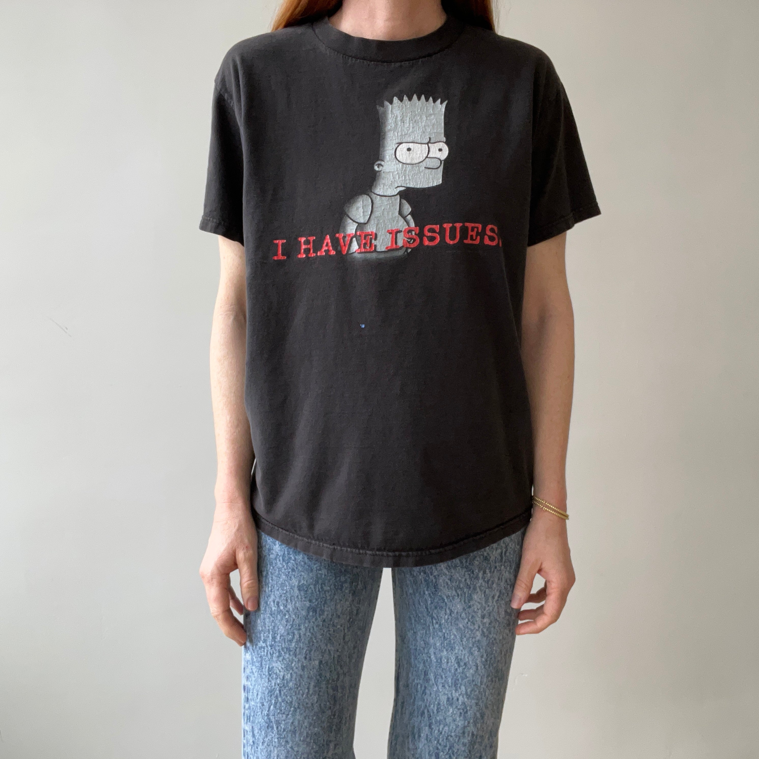 2001 Bart Simpson I Have Issues T shirt