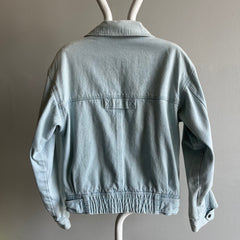 1990s Cotton Lined Biker Denim Jacket - Personal Collection