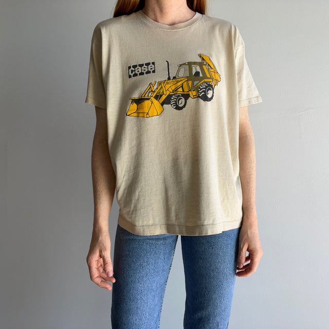 1980s Case Backhoe Skip Loader Thinned Out T-Shirt