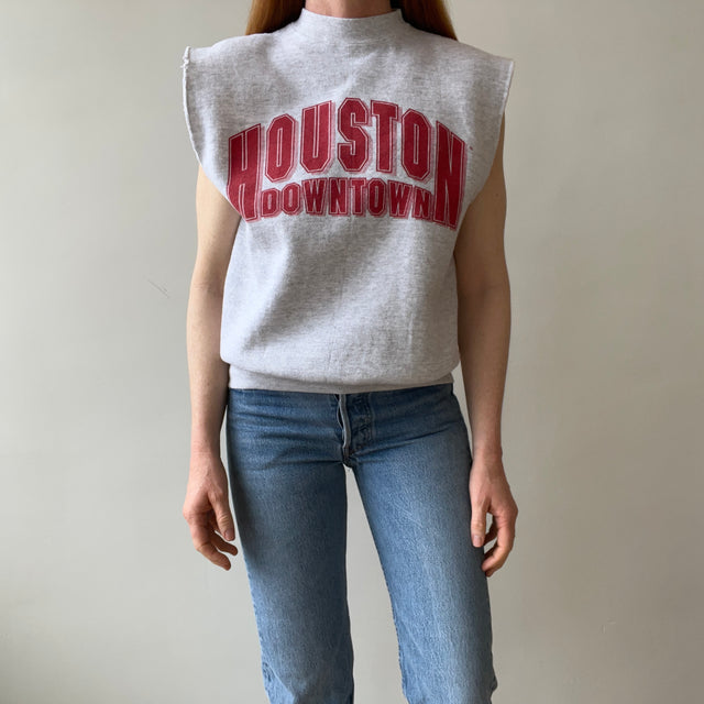 1980/90s Houston Downtown Cut Off Sweatshirt