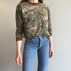 1980s Real Trees Long Sleeve Pocket Camo T-Shirt