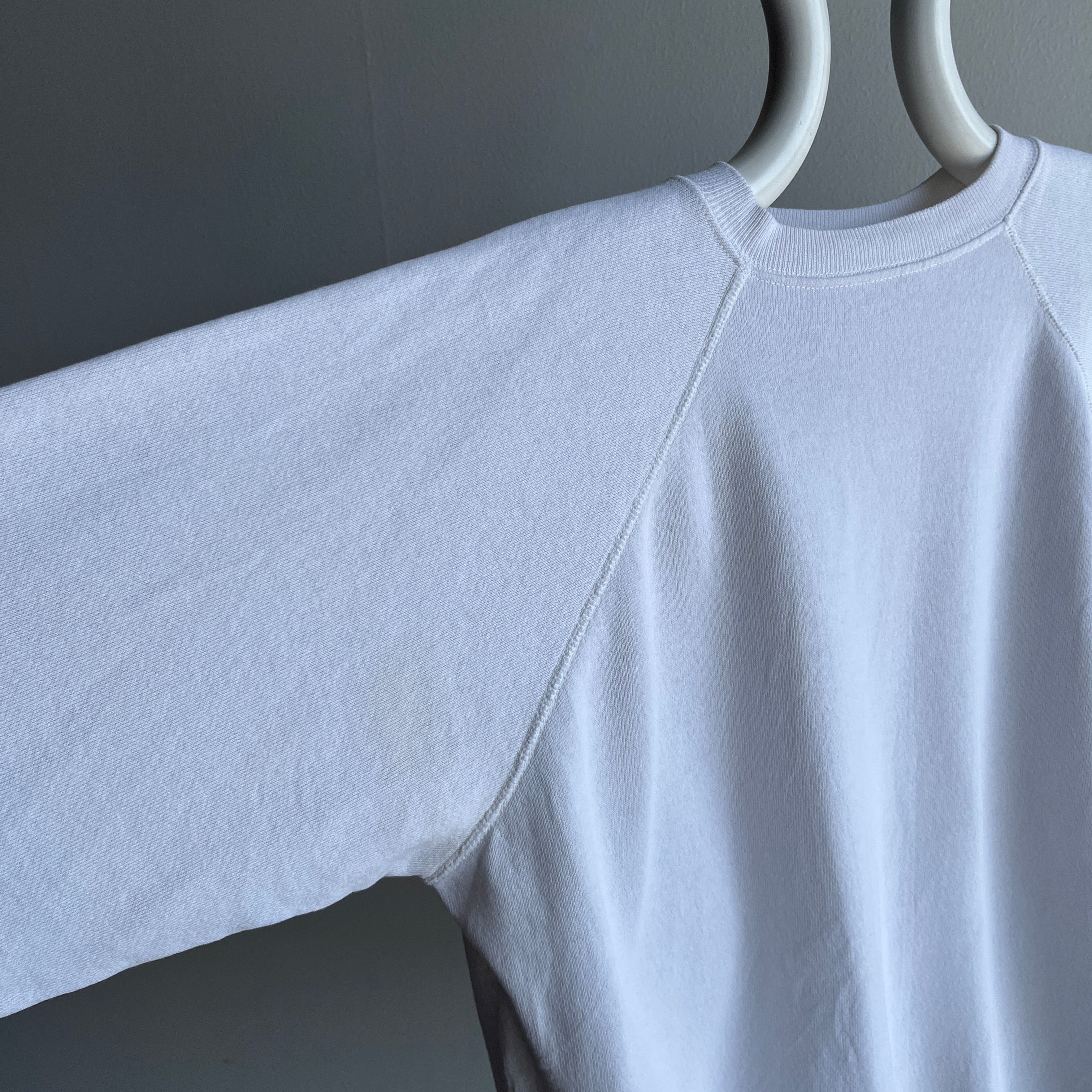 1990s Blank White Sweatshirt