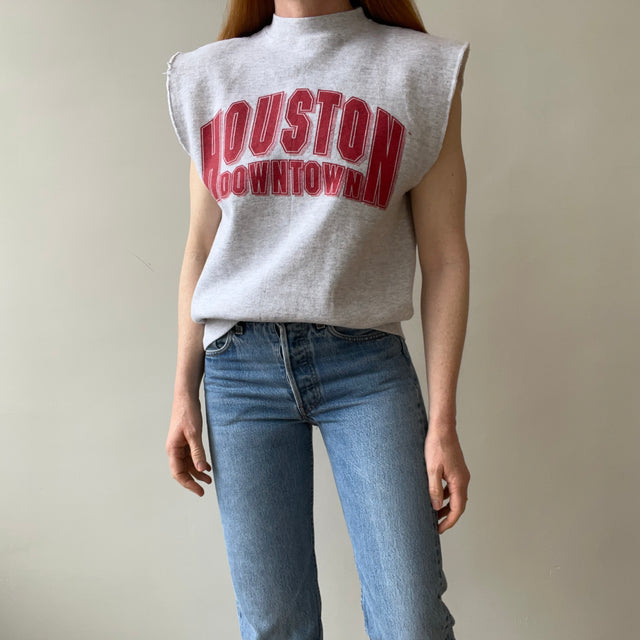 1980/90s Houston Downtown Cut Off Sweatshirt