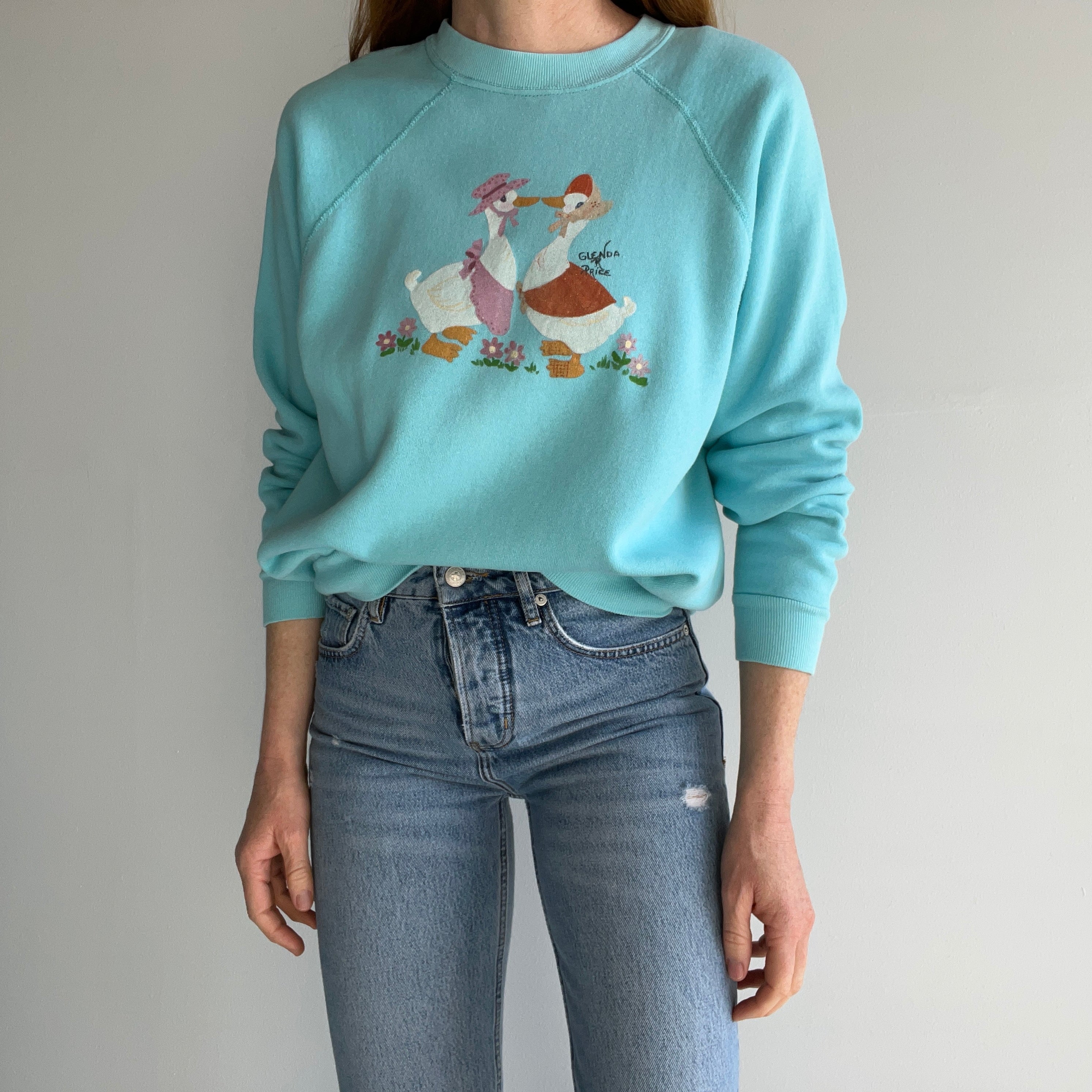 1980s Glenda and Price DIY Goose Sweatshirt - Oh My