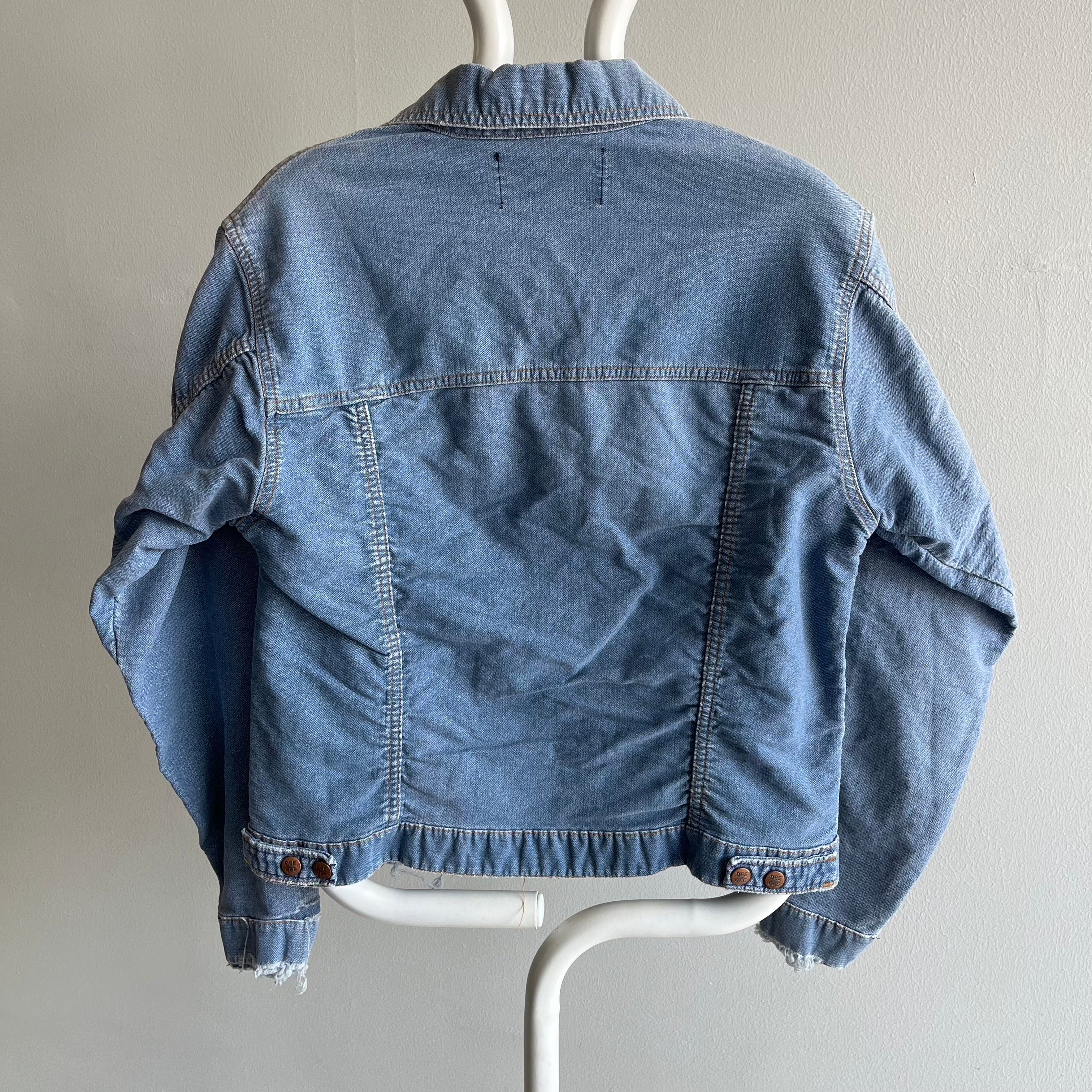 1970/80s Dee Cee Faded and Thrashed Type 1 Style Denim Jacket
